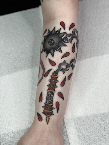 Explore partial sleeve tattoo ideas, creative tattoo ideas in Waterbury Center, available at Black Garden Tattoo