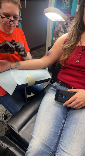 Explore mens color sleeve tattoo ideas, creative tattoo ideas in Seneca, available at New Addiction Tattoo Studio Seneca Sc