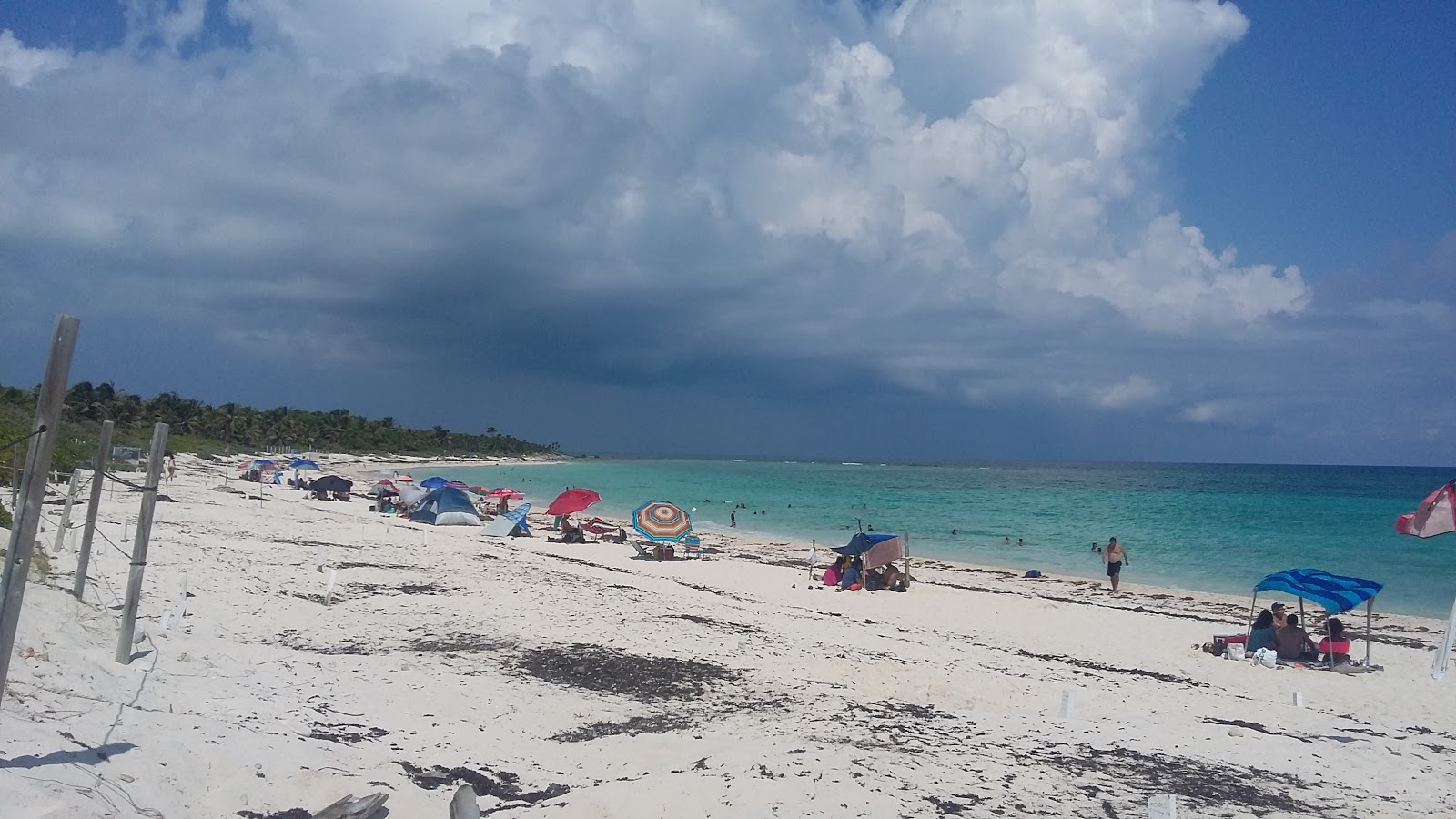 Foto van Playa Chemuyil wilde omgeving