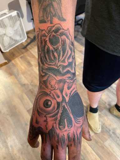 Explore heavy equipment tattoo ideas, creative tattoo ideas in Pikeville, available at The Carbon Canary Tattoo Studio