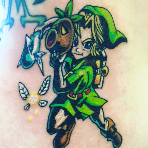 Explore latitude longitude tattoo ideas, creative tattoo ideas in Muncie, available at The Tattoo Studio