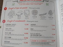 Restaurant Pasta e vino Torre Argentina à Rome (le menu)