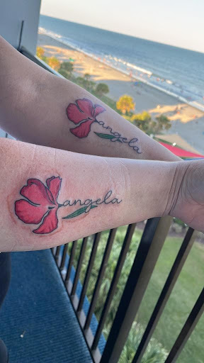 Explore kaws tattoo ideas, creative tattoo ideas in Myrtle Beach, available at Aces High Tattoo