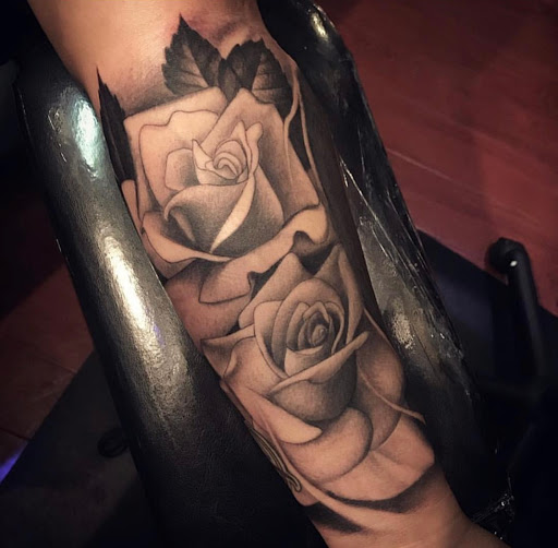 Explore arm tattoo men ideas, creative tattoo ideas in Fremont, available at Inkies Tattoo Studio