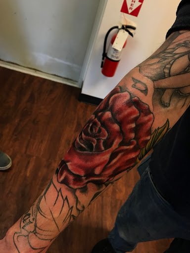 Explore red cardinal tattoo ideas, creative tattoo ideas in Seymour, available at American Gypsy Tattoo Corp.