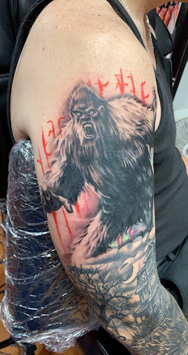 Explore guitar tattoo ideas, creative tattoo ideas in El Paso, available at Estilo Firme Tattoo Co.