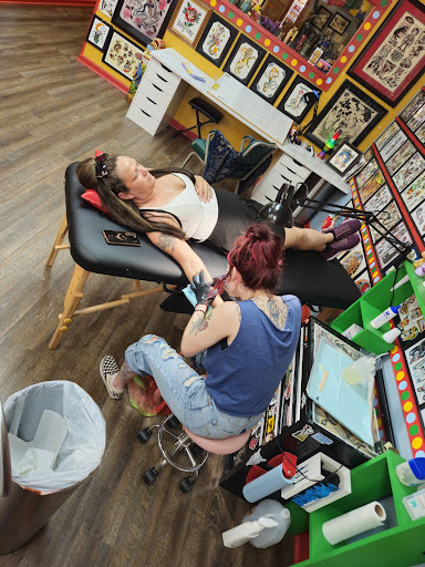 Explore trumpet tattoo ideas, creative tattoo ideas in Metairie, available at Galactic Tattoo Studio