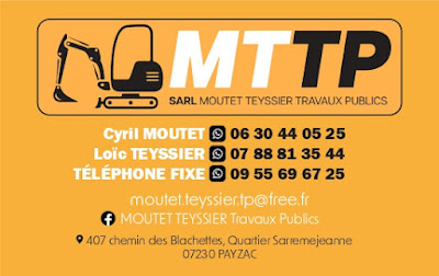 Moutet Teyssier Travaux Publics à Payzac