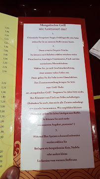 Restaurant chinois China-Restaurant Rotes Schloss à Bergkamen (le menu)