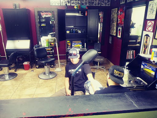 Explore back neck tattoo ideas, creative tattoo ideas in Hesperia, available at Tattoo Image