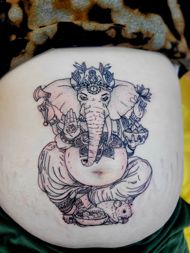 Explore landscape tattoo ideas, creative tattoo ideas in Benton, available at Spectrum Tattoo