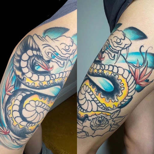 Explore grandpa tattoo ideas, creative tattoo ideas in Kissimmee, available at Fallen Sparrow Tattoo Co