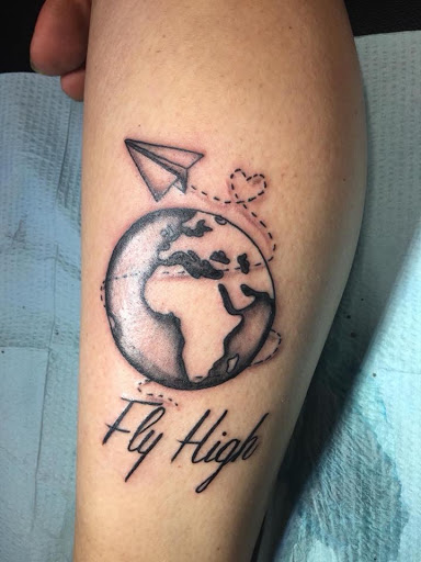 Explore compass rose tattoo ideas, creative tattoo ideas in Meridian, available at Creative Pain Tattoo Studio