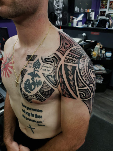 Explore tattoo cover up ideas men, creative tattoo ideas in Westland, available at Black Raven Studio, LLC