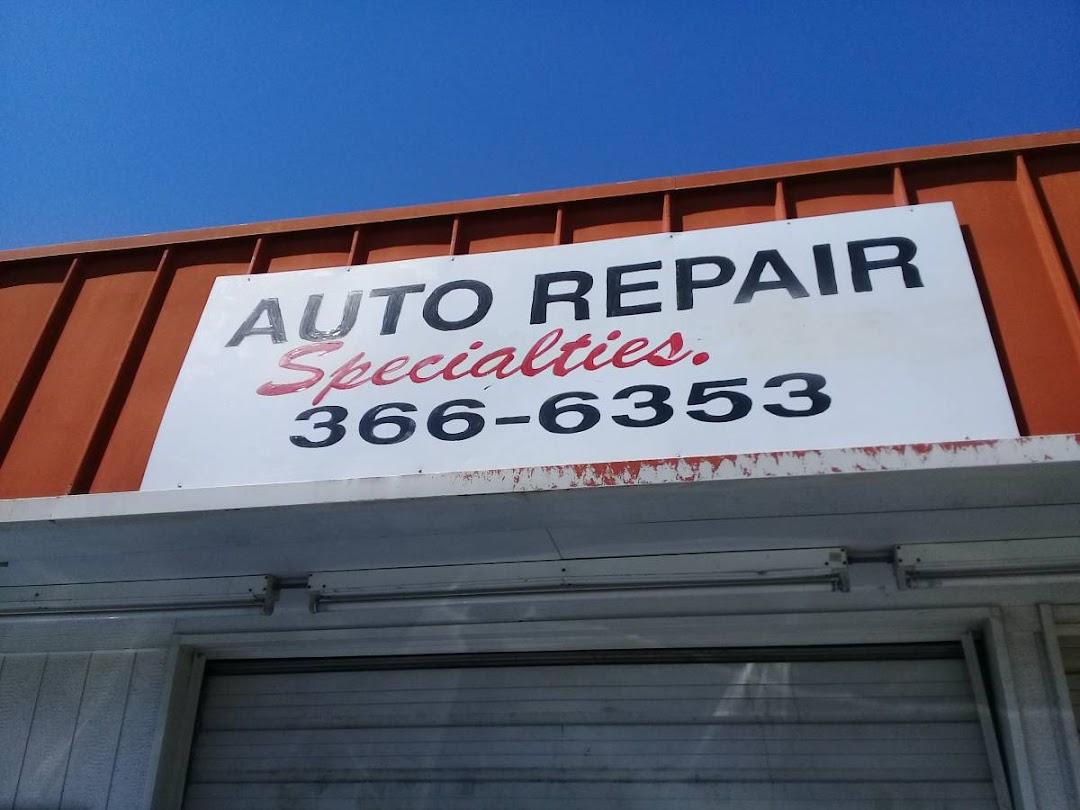 Auto Repair Specialties