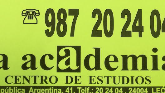 Centro de Estudios La Academia C.B. Av. República Argentina, 41, 24004 León, España