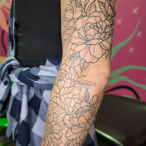 Explore strength tattoo ideas, creative tattoo ideas in Amherst, available at Apothecary Tattoo