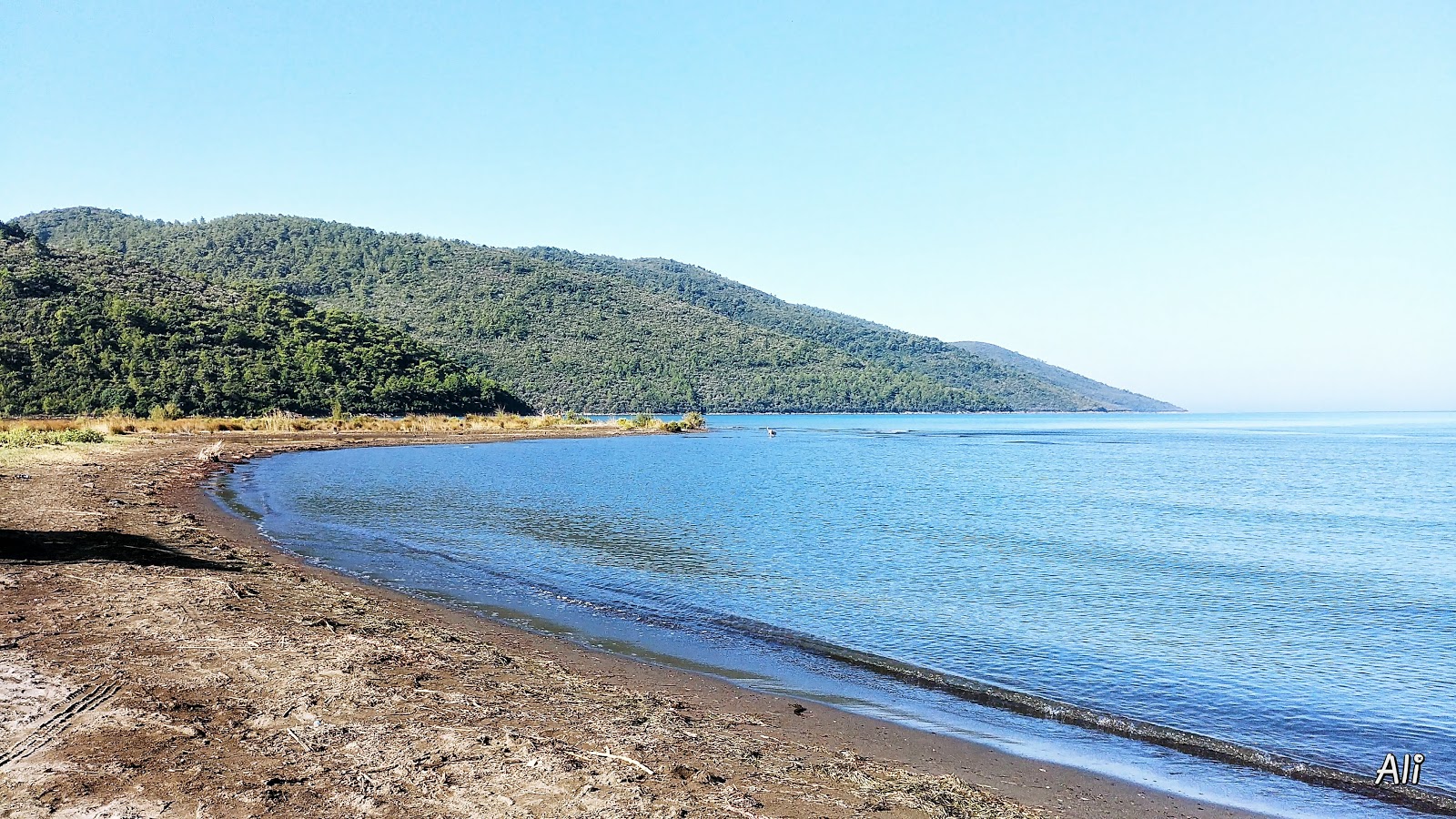 Photo de Gokce beach avec sable brun de surface