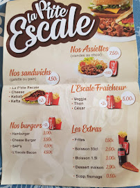 Menu du LA P’TITE ESCALE à Longvic