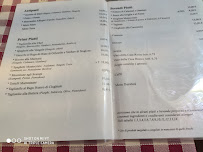 Menu du Poggio al Pero à Albinia