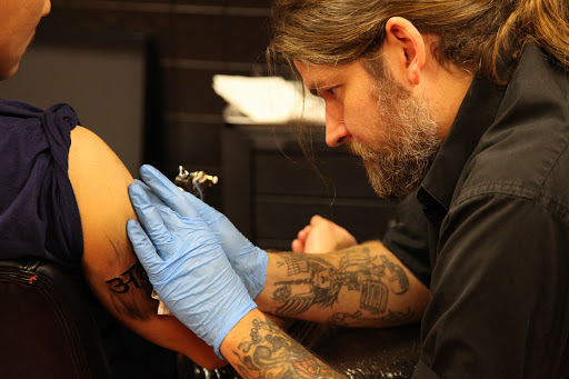 Explore quarter sleeve tattoo ideas, creative tattoo ideas in Ann Arbor, available at Lucky Monkey Tattoo Parlour