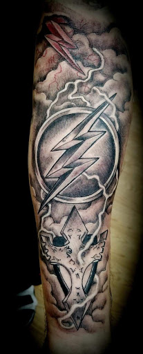 Explore grandpa tattoo ideas, creative tattoo ideas in Cheltenham, available at Louder Than Bombs Tattoo