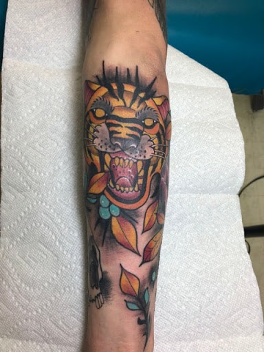 Explore jesus tattoo sleeve ideas, creative tattoo ideas in Radcliff, available at Iron Orchid Tattoo Radcliff