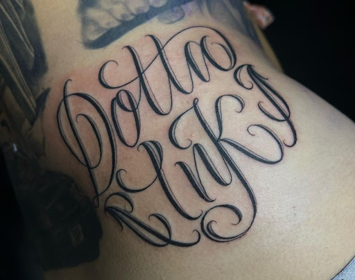 Explore lips tattoo ideas, creative tattoo ideas in Downey, available at Dotta Ink Tattoo & Piercing Parlour