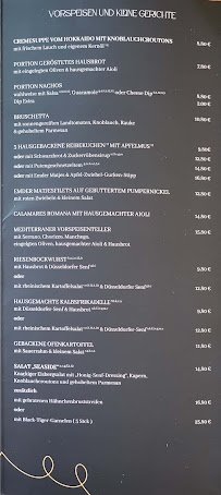 Lake restaurant at the shipyard à Düsseldorf menu
