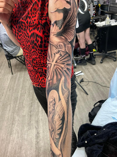 Explore small travel tattoo ideas, creative tattoo ideas in Spokane, available at Platinum Rose Tattoo Studio