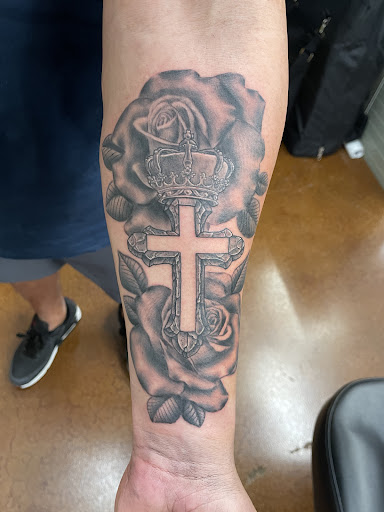 Explore half sleeve tattoo ideas male, creative tattoo ideas in Weatherford, available at Old Souls Ink