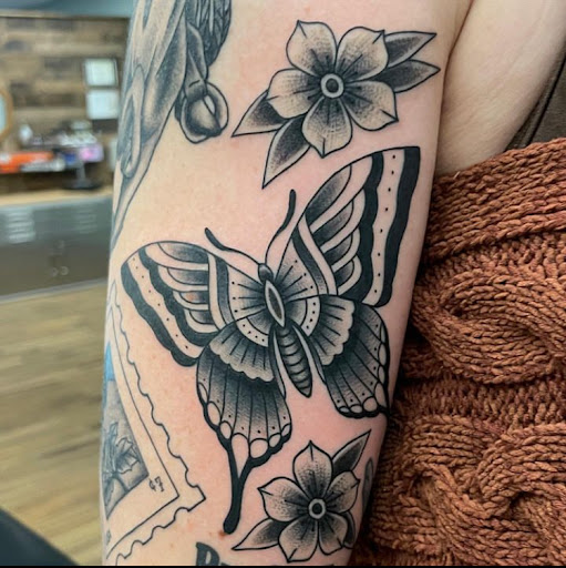 Explore dark fantasy tattoo ideas, creative tattoo ideas in Twentynine Palms, available at No Mans Land Tattoo