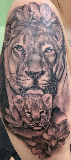 Explore horror tattoos ideas, creative tattoo ideas in Batavia, available at A Thin Line Tattoo