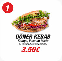 King doner kebab Avenida Aveiro à Aveiro carte