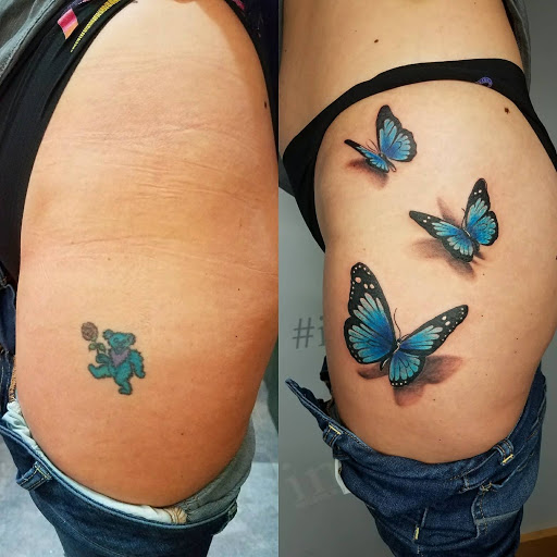 Explore sleeve ideas tattoo, creative tattoo ideas in Springfield, available at Ink Ink Tattoo & Piercing Studio