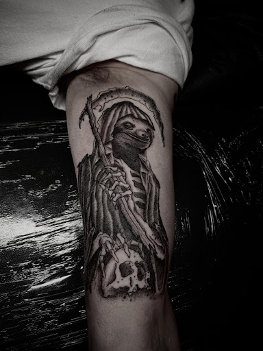 Explore tramp tattoo ideas, creative tattoo ideas in Port Jefferson Station, available at Vamachara Tattoo & Occult Supply