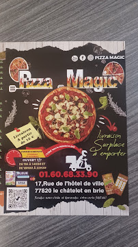 PizzaMagic à Le Châtelet-en-Brie carte