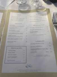 Restaurant de poisson Plage des Salins à Saint-Tropez (le menu)