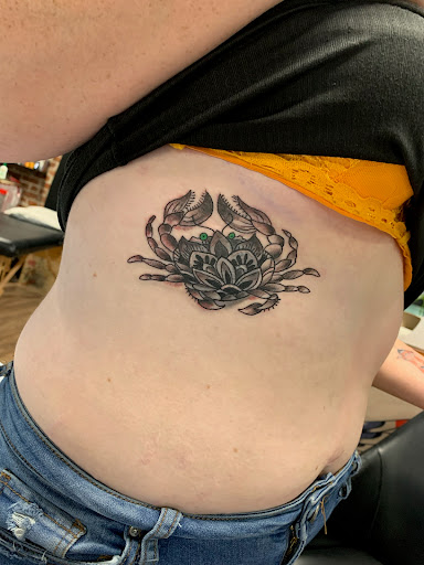 Explore small bee tattoo ideas, creative tattoo ideas in Fresno, available at Brickhouse Tattoo