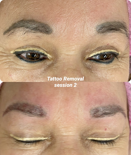 Explore female virgo tattoo ideas, creative tattoo ideas in Savannah, available at Haute Brows. Cosmetic Tattoo