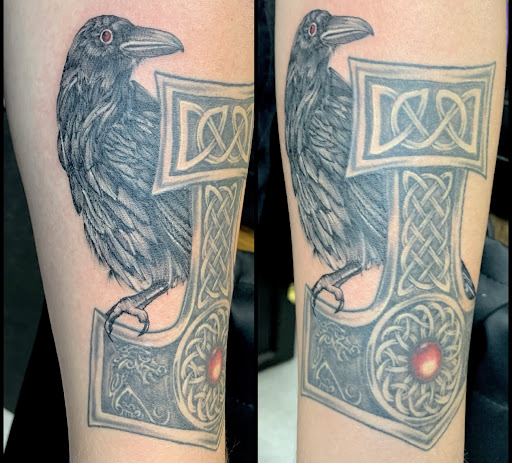 Explore small fishing tattoo ideas, creative tattoo ideas in Goshen, available at Lady Luck Studio