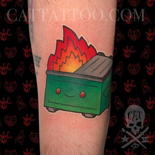 Explore cute behind the ear tattoo ideas, creative tattoo ideas in Addison, available at Cat Tattoo