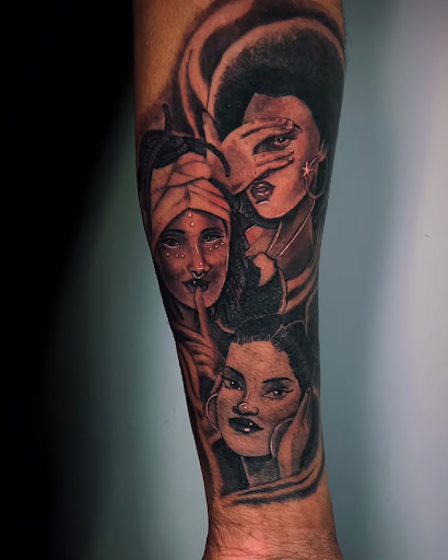 Explore foot tattoo ideas for females, creative tattoo ideas in Baltimore, available at Rippd Canvas Tattoo Shop Artists Social Club