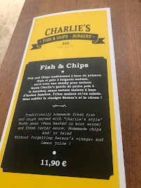 Charlie's Fish & Chips and Burgers à Antibes menu