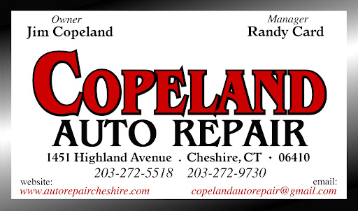 Auto Repair Shop «Copeland Auto Repair», reviews and photos, 1451 Highland Ave, Cheshire, CT 06410, USA