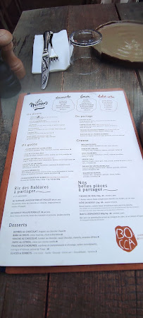 Bocca Nissa à Nice menu