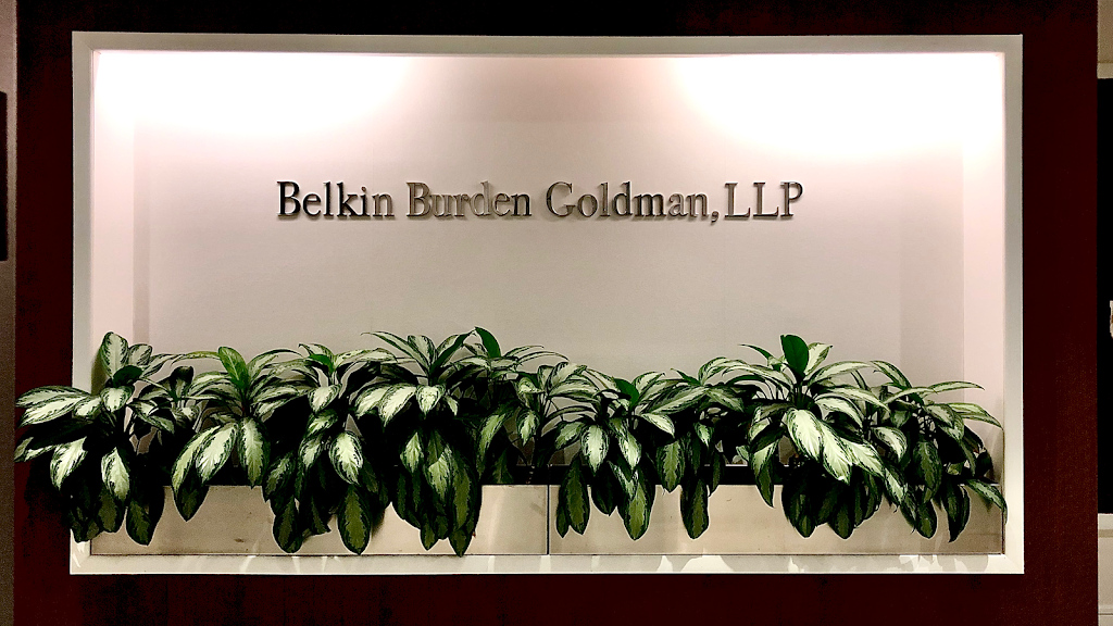 Belkin · Burden · Goldman, LLP 10165
