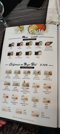 Yun Sushi à Vincennes menu