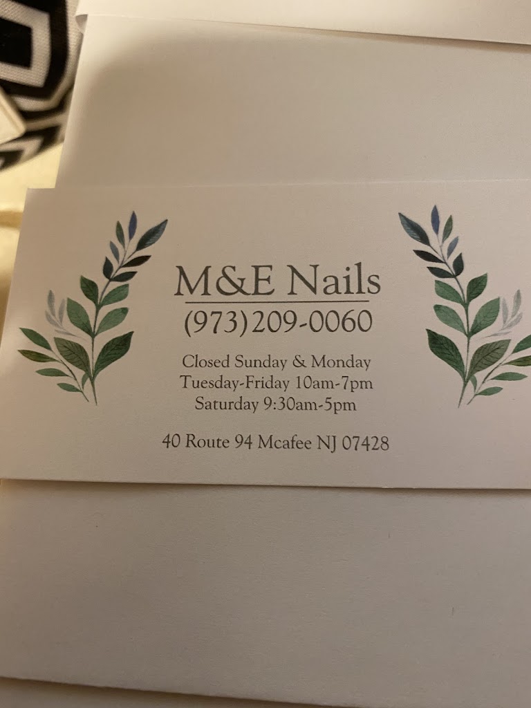 M & E Nails Vernon Township, NJ 07462 Services and Reviews