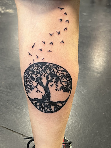 Explore rose cover up tattoo ideas, creative tattoo ideas in Saint Petersburg, available at Foolish Pride Tattoo Co.